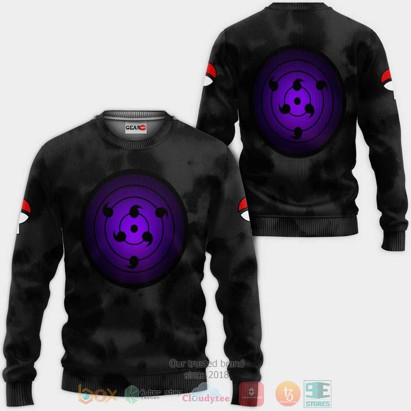 NEW Uchiha Rinnegan Eyes Anime Naruto Full Printed 3D Sweater, Hoodie 2 Uchiha Rinnegan Eyes Anime Naruto 3D Hoodie Bomber Jacket 1