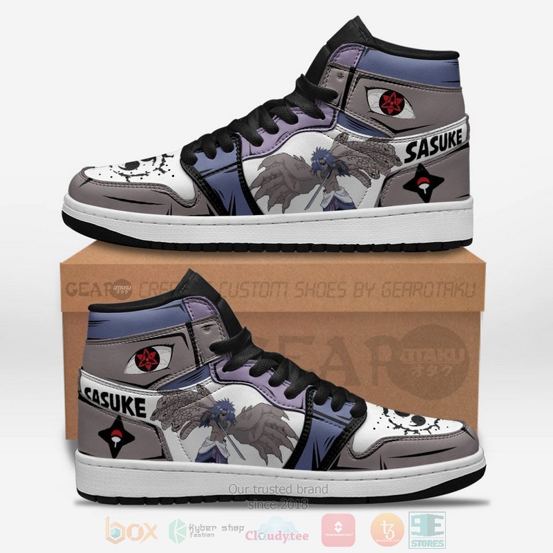 Uchiha Sasuke Cursed Naruto Custom Anime Air Jordan High Top Shoes
