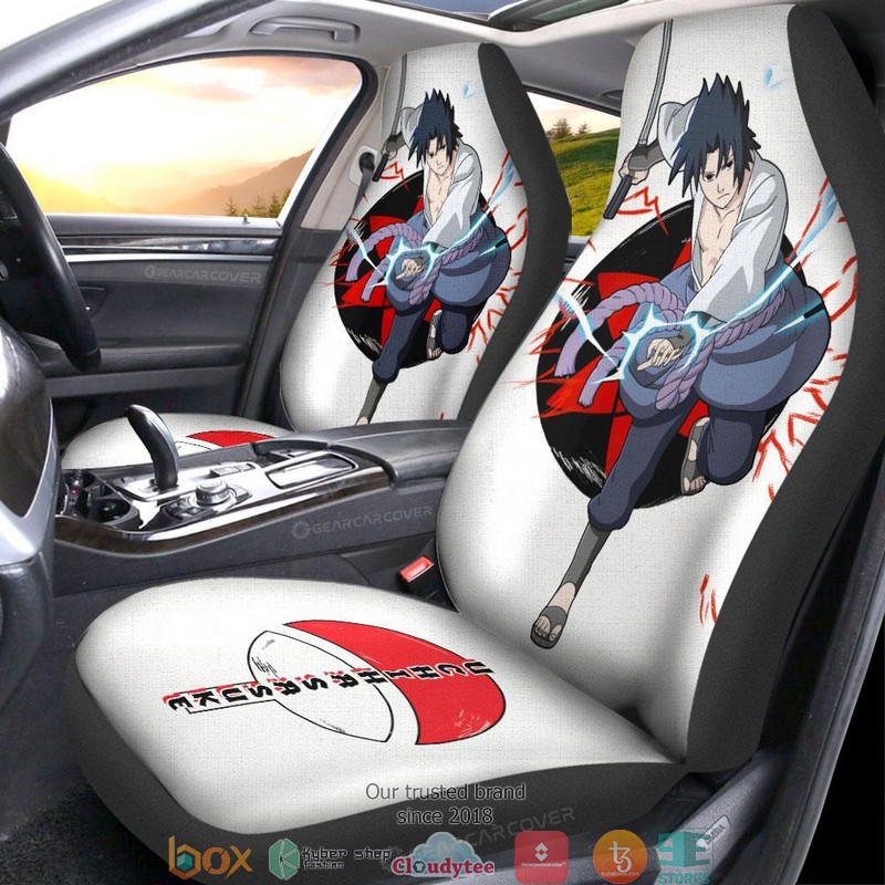 Uchiha Sasuke Naruto Anime Car Seat Cover 2 Uchiha Sasuke Naruto Anime Car Seat Cover 1