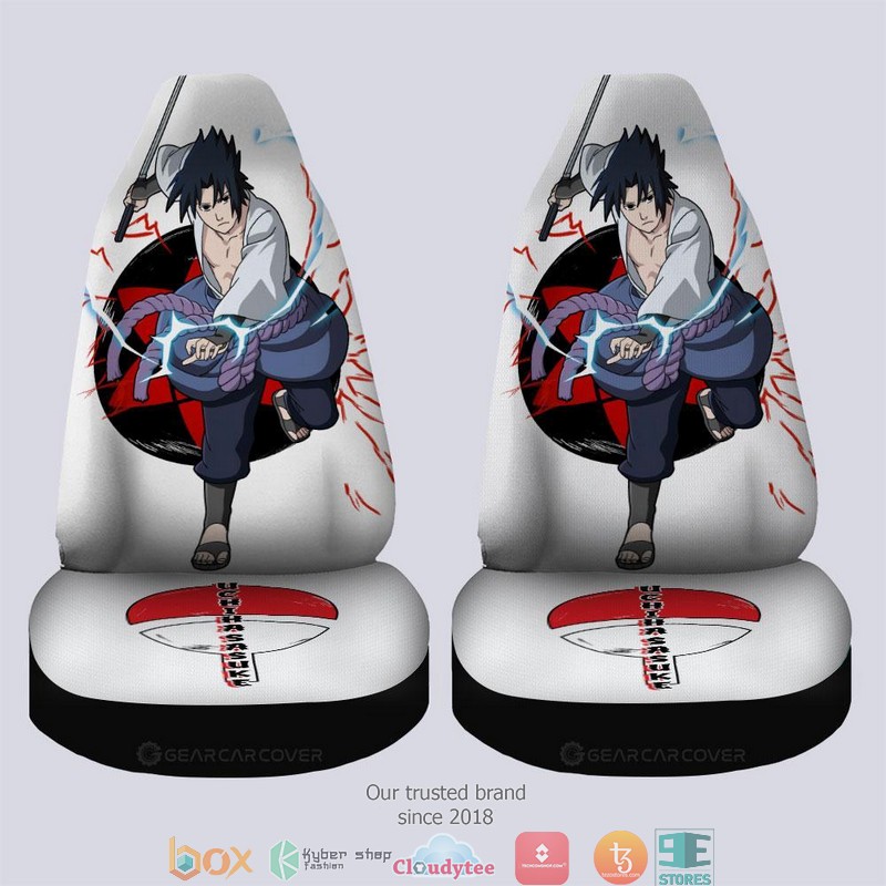 Uchiha Sasuke Naruto Anime Car Seat Cover 3 Uchiha Sasuke Naruto Anime Car Seat Cover 1 2
