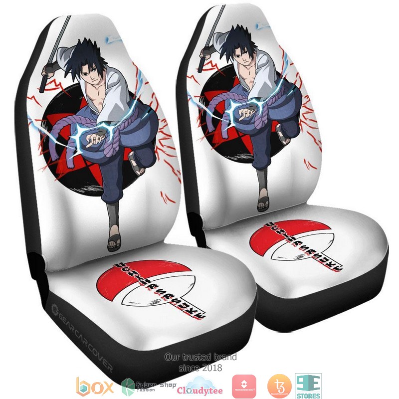 Uchiha Sasuke Naruto Anime Car Seat Cover 4 Uchiha Sasuke Naruto Anime Car Seat Cover 1 2 3