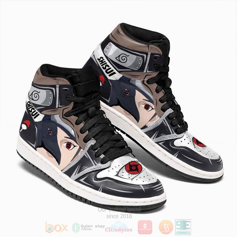 Uchiha Shisui Naruto Custom Anime Air Jordan High Top Shoes 1