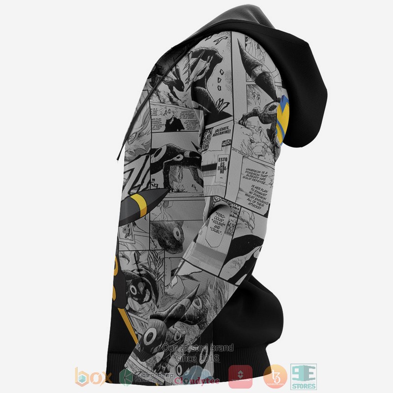 NEW Umbreon Anime Pokemon Mix Manga Full Printed 3D Sweater, Hoodie 6 Umbreon Anime Pokemon Mix Manga 3D Hoodie Bomber Jacket 1 2 3 4 5