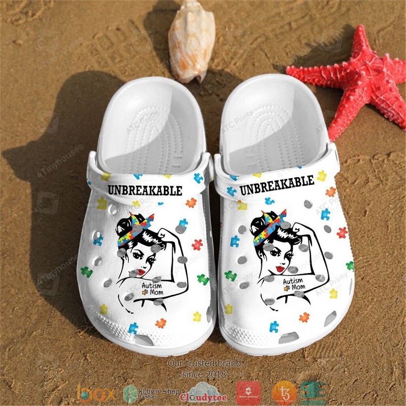 Unbreakable Autism mom Crocband Clogs