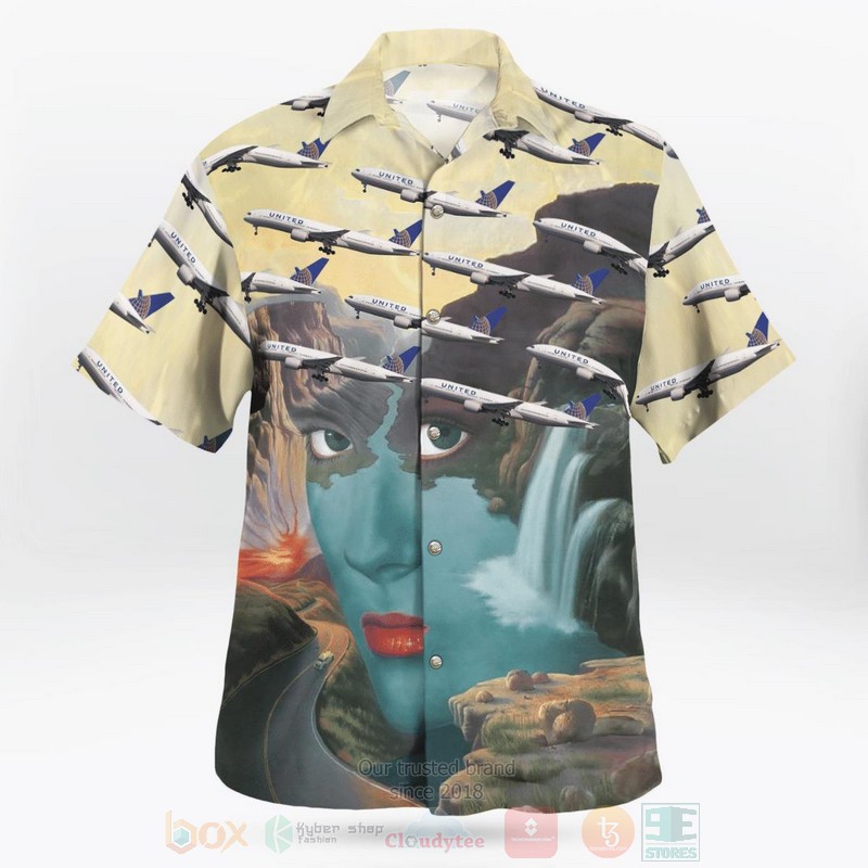 BEST United Airlines Boeing 777-200 777 3D Aloha Shirt 3 BEST United Airlines Boeing 777-200 777 3D Aloha Shirt word1