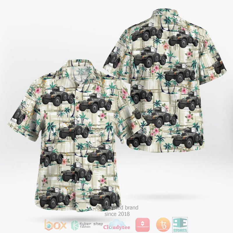United Kingdom British Army Daimler MK II Armored Car Hawaiian shirt 9 United Kingdom British Army Daimler MK II Armored Car Hawaiian shirt word2