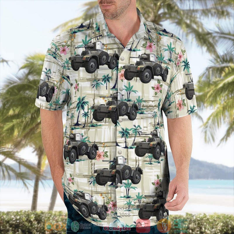United Kingdom British Army Daimler MK II Armored Car Hawaiian shirt 4 United Kingdom British Army Daimler MK II Armored Car Hawaiian shirt word3