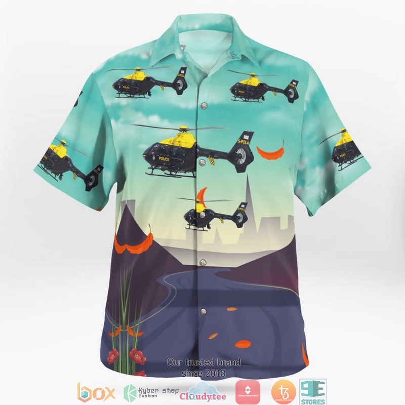 United Kingdom West Midlands Police G-POLA An EC135 Helicopter Limited Hawaiian Shirt 2 United Kingdom West Midlands Police G-POLA An EC135 Helicopter Limited Hawaiian Shirt word2