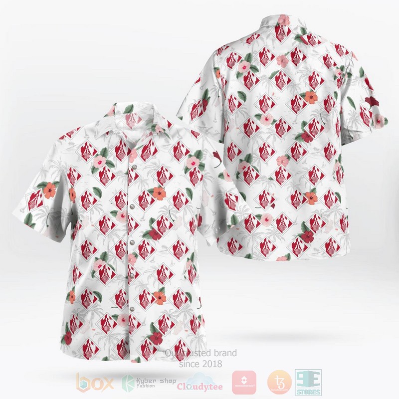 BEST United States Army Corps of Engineers 3D Aloha Shirt word1