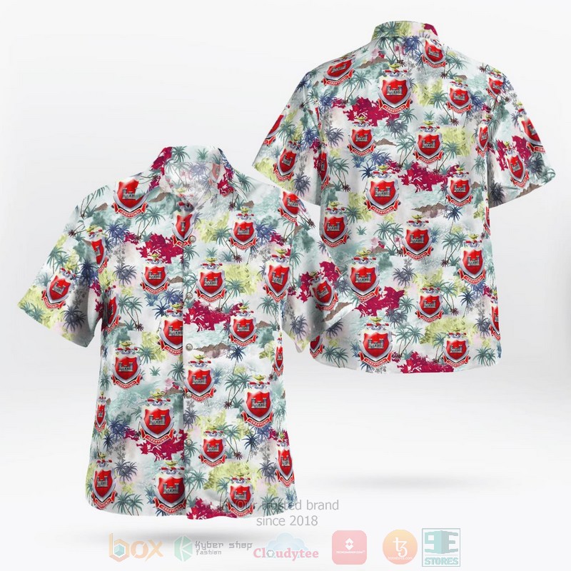 BEST United States Army Engineer School 3D Aloha Shirt word2