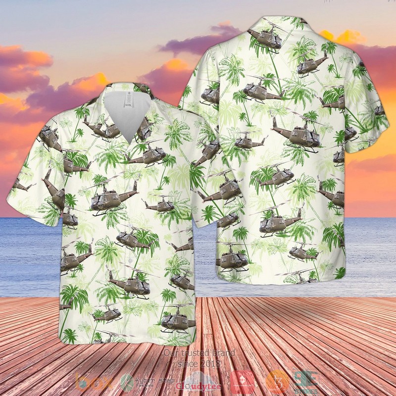 United States Army Huey Helicopter Hawaiian Shirt