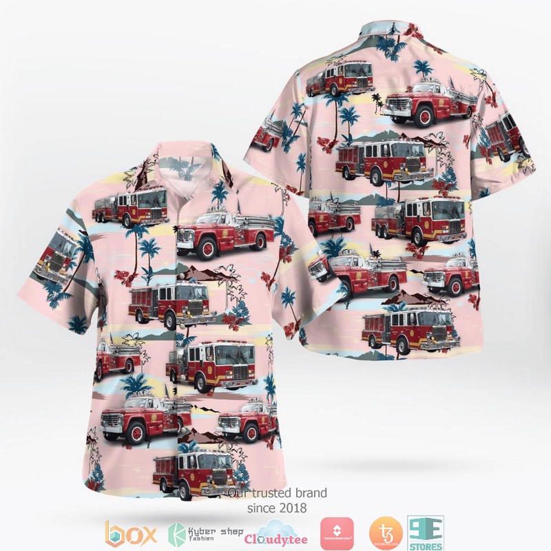 Upper Marlboro Maryland Forestville Volunteer Fire Department Company 23 Hawaiian Shirt word3