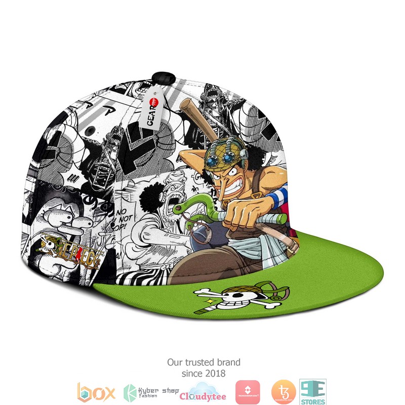 Usopp One Piece Anime Mix Manga Snapback hat 1