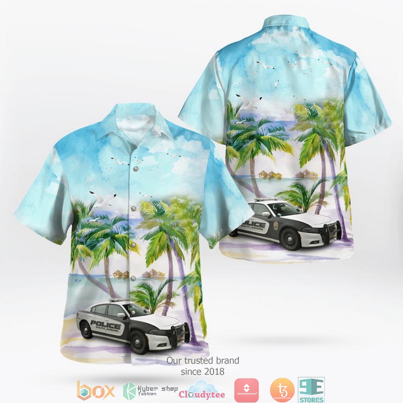 Utah South Jordan Police Department Dodge Charger 3D Hawaii Shirt