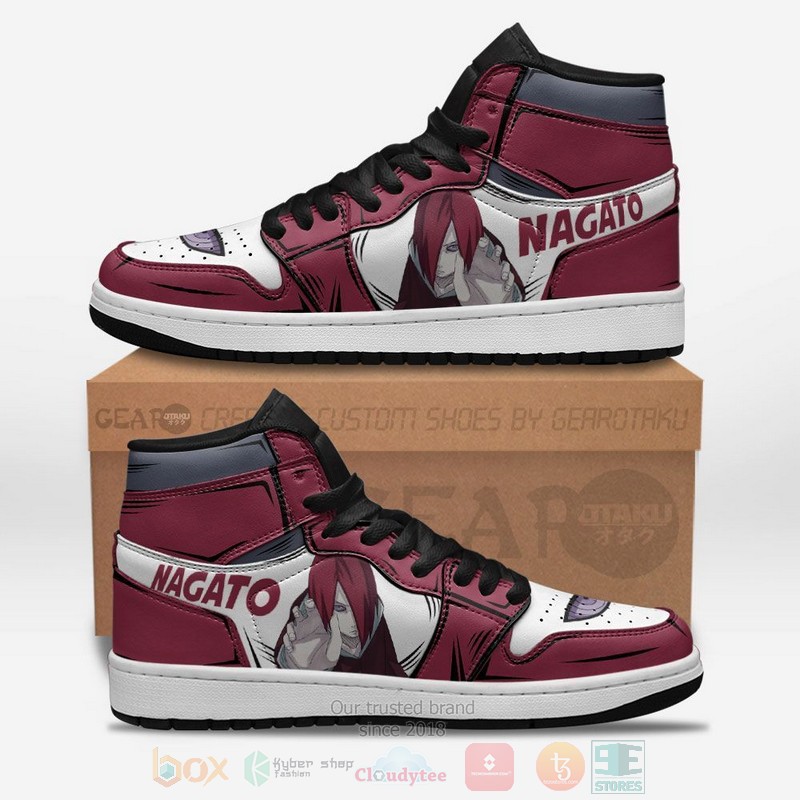 Uzumaki Nagato Naruto Custom Anime Air Jordan High Top Shoes