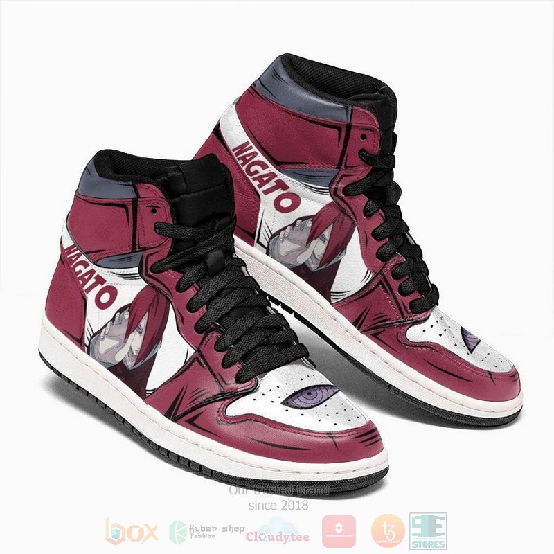 Uzumaki Nagato Naruto Custom Anime Air Jordan High Top Shoes 1