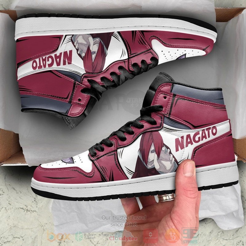 Uzumaki Nagato Naruto Custom Anime Air Jordan High Top Shoes 1 2 3