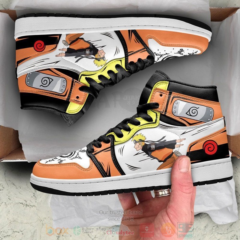 BEST Anime Uzumaki Naruto Run Custom Naruto Air Jordan High Top Sneakers 4 Uzumaki Naruto Run Custom Naruto Anime Air Jordan High Top Shoes 1 2 3