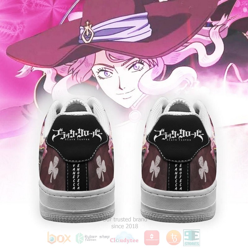 BEST Anime Vanessa Enoteca Air Black Bull Knight Black Clover Nike Air Force Sneakers Shoes 3 Vanessa Enoteca Air Black Bull Knight Black Clover Anime Nike Air Force Shoes 1 2