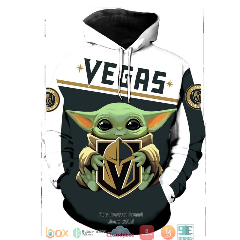 Vegas Golden Knights Baby Yoda 3D Full All Over Print Shirt hoodie 1 2