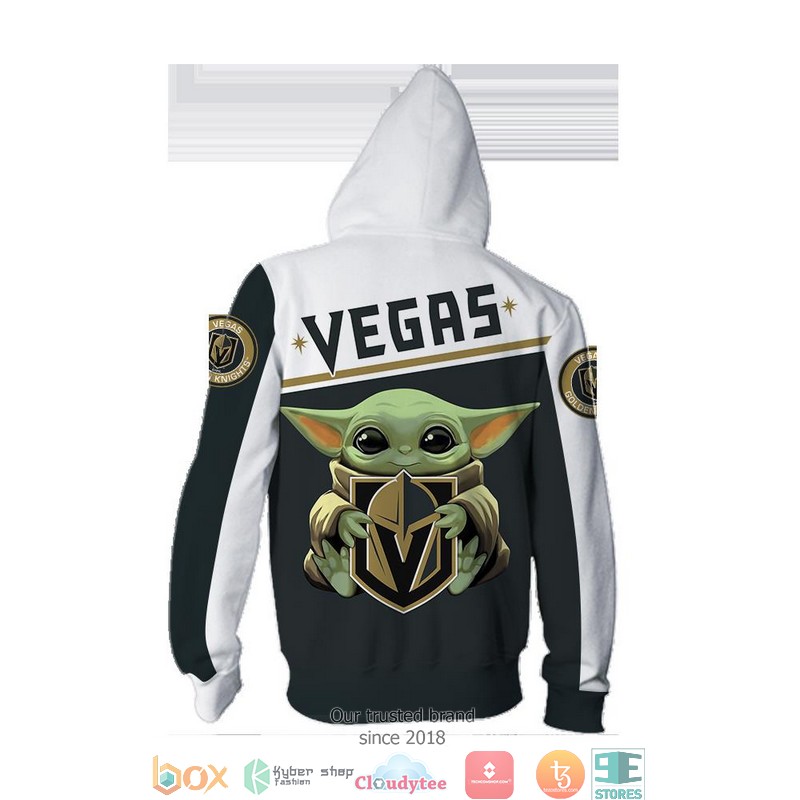 Vegas Golden Knights Baby Yoda 3D Full All Over Print Shirt hoodie 1 2 3 4 5 6 7