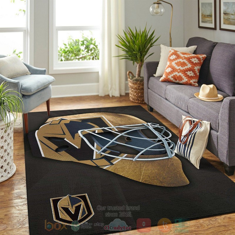 Vegas Golden Knights NHL Team Logo Area Rugs 1