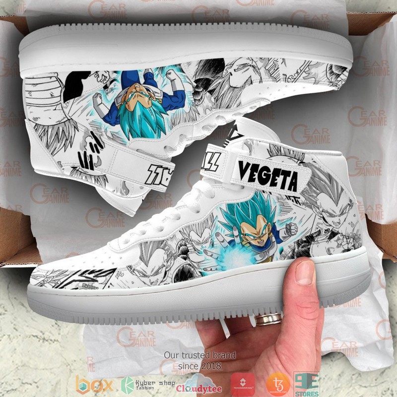Vegeta Blue Dragon Ball Anime Mix Manga High Air Force Shoes 1 2 3