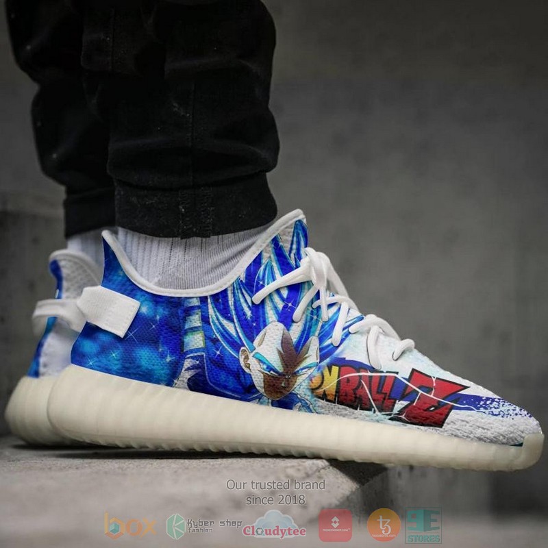 Vegeta Blue Super Saiyan Dragon Ball Yeezy Shoes 1