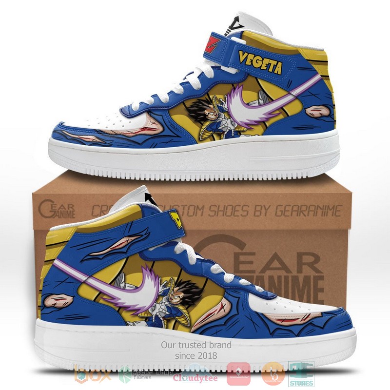 Vegeta Ki Blast Dragon Ball Anime High Air Force Shoes