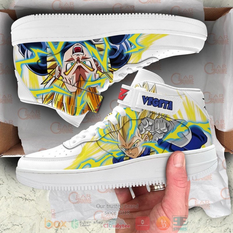 Vegeta Super Saiyan Dragon Ball Anime High Air Force Shoes 1 2 3