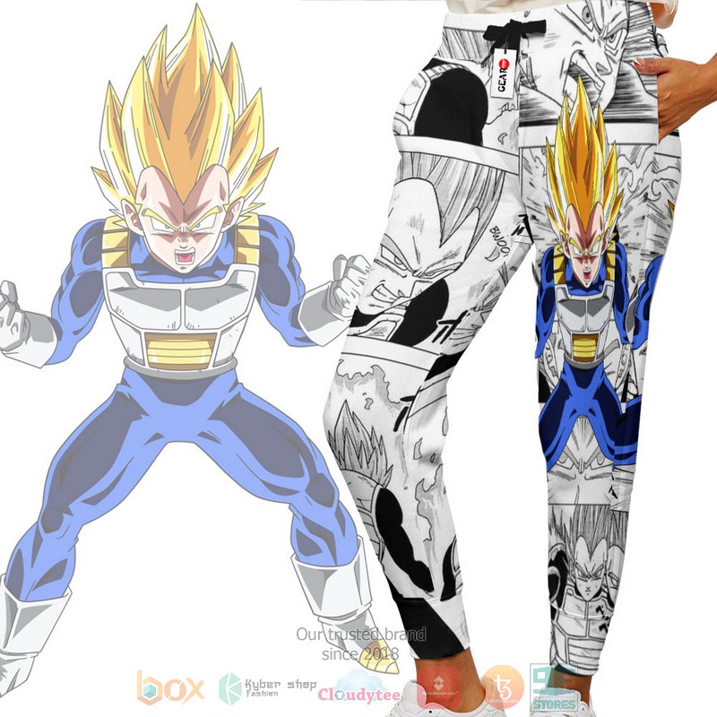 Vegeta Super Saiyan Dragon Ball Anime Manga Style Jogger longpants 1