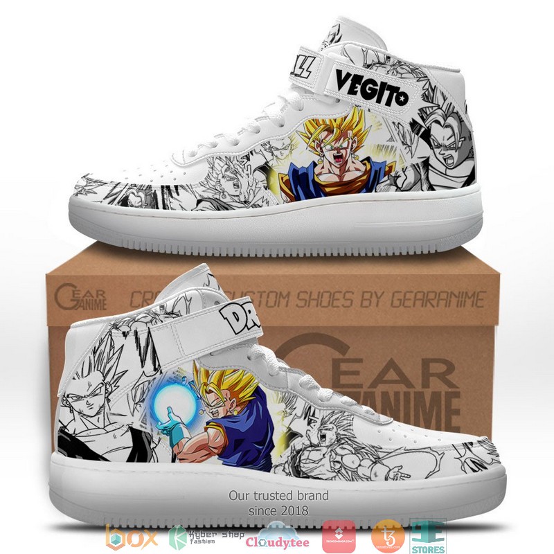 Vegito Yellow Dragon Ball Anime Mix Manga High Air Force Shoes