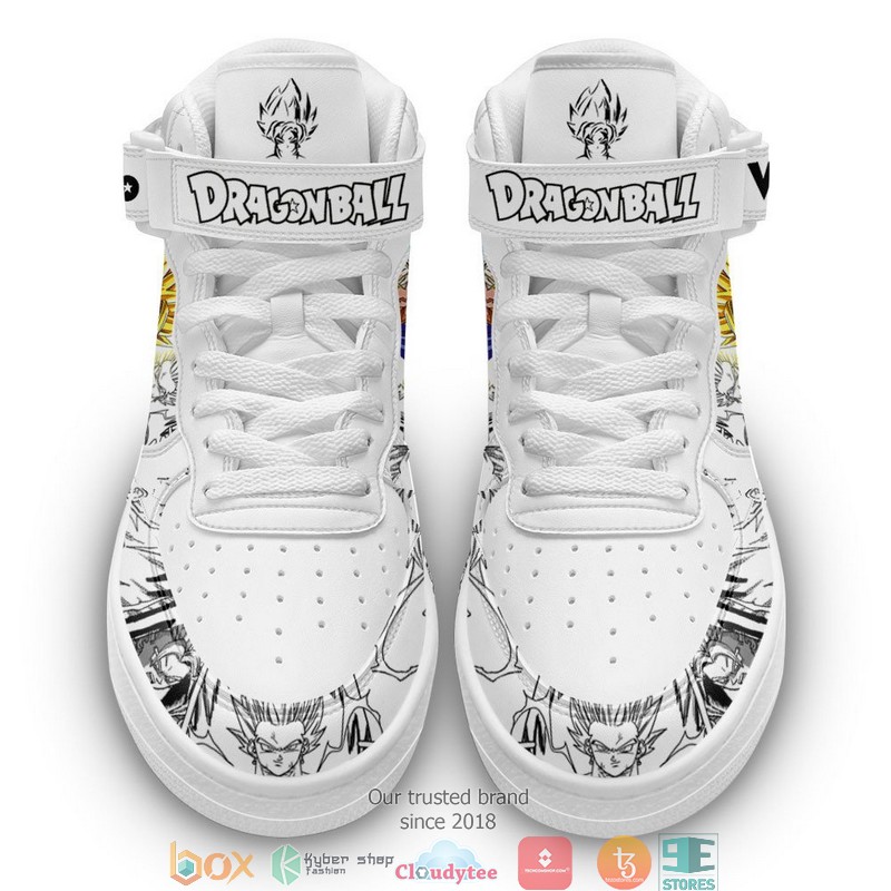 Vegito Yellow Dragon Ball Anime Mix Manga High Air Force Shoes 1