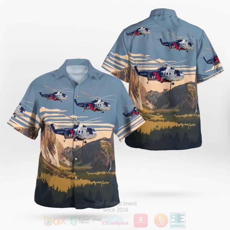 Ventura County Fire Department Sikorski S 61 Helitanker Hawaiian Shirt
