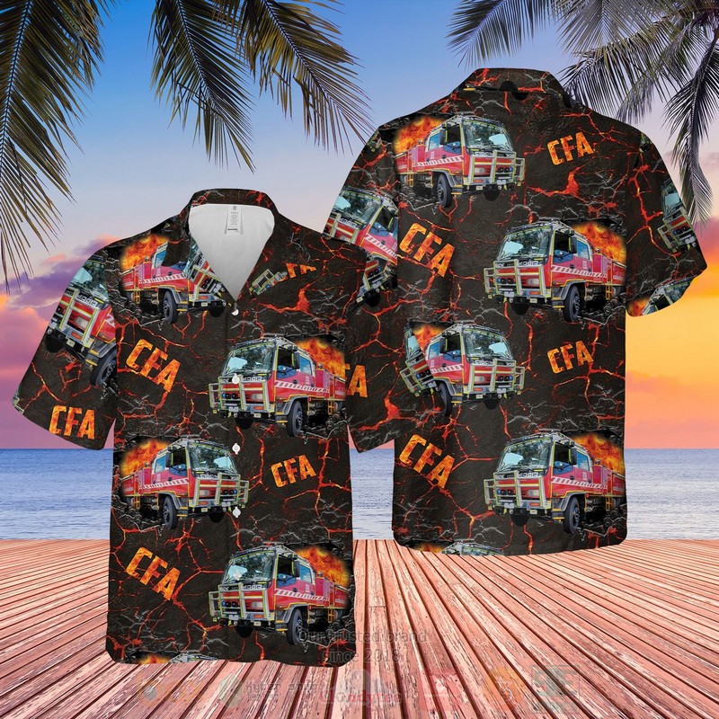 Victoria Fire Service Trucks Hawaiian Shirt