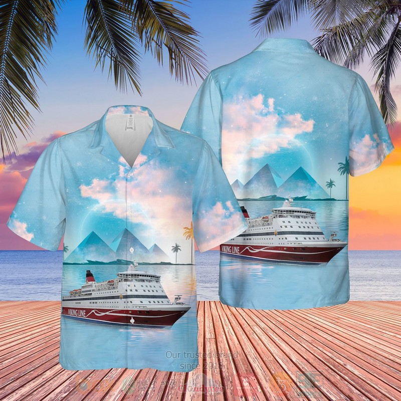 BEST Viking Line Blue 3D Aloha Shirt 15 Viking Line Blue Hawaiian Shirt