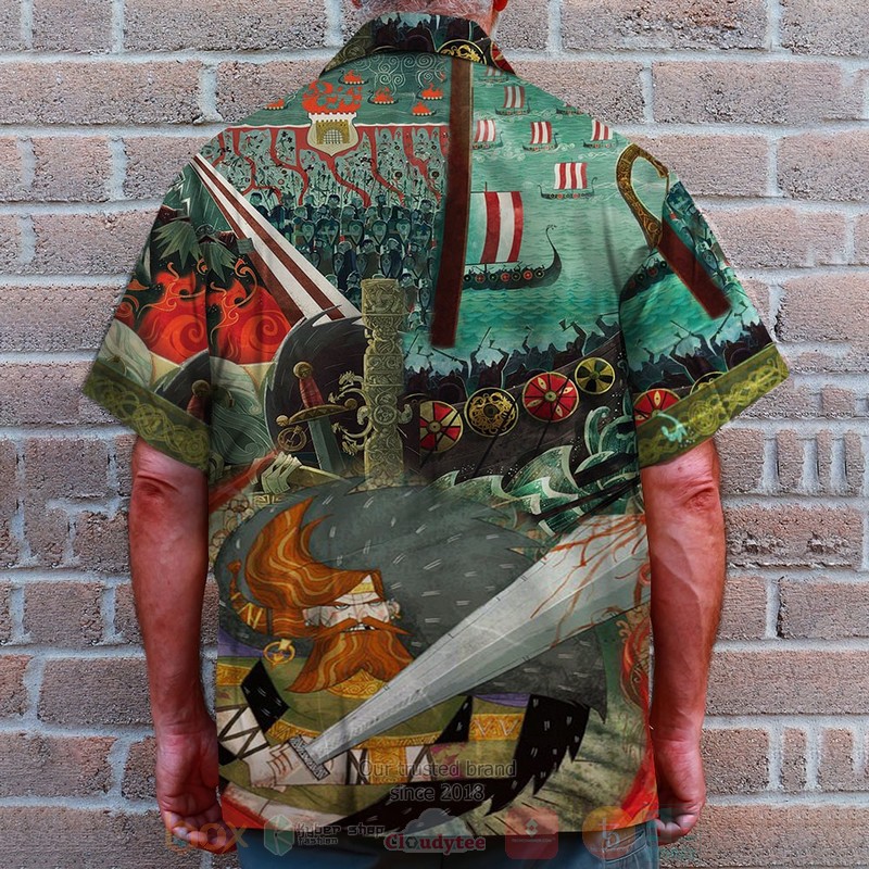 BEST Viking Warrior Doodle Art Pattern 3D Aloha Shirt 3 BEST Viking Warrior Doodle Art Pattern 3D Aloha Shirt word1