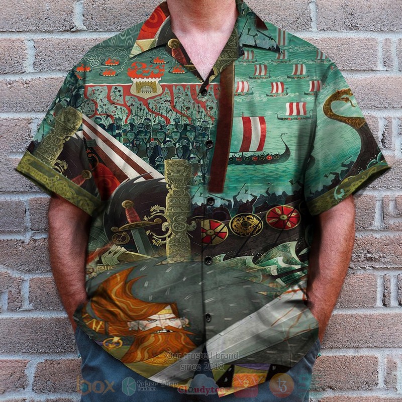 BEST Viking Warrior Doodle Art Pattern 3D Aloha Shirt 4 BEST Viking Warrior Doodle Art Pattern 3D Aloha Shirt word1