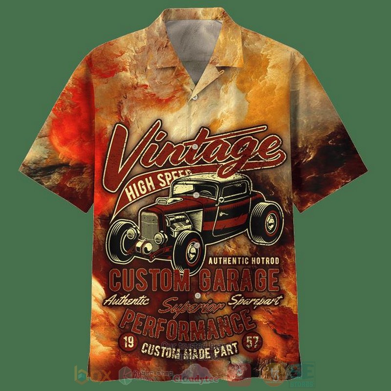BEST Vintage High Speed Authentic Hot Rod Custom Garage Perfomance All Over Print Tropical Shirt 3 Vintage High Speed Authentic Hot Rod Custom Garage Perfomance Short Sleeve Hawaiian Shirt
