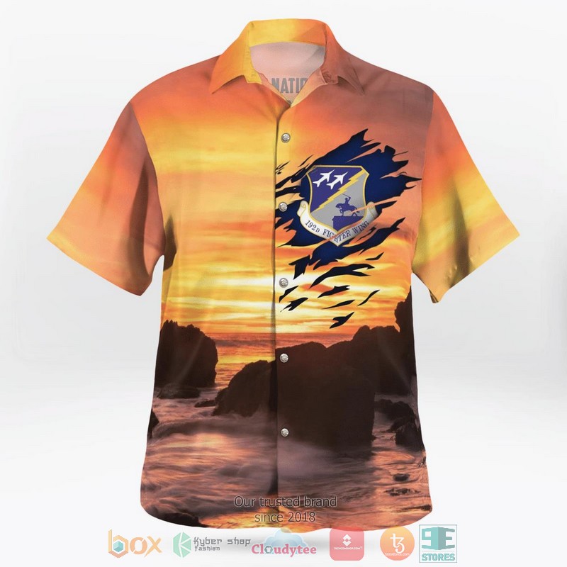 Virginia Air National Guard 192nd Wing 192 WG Hawaiian Shirt 3 Virginia Air National Guard 192nd Wing 192 WG Hawaiian Shirt word2