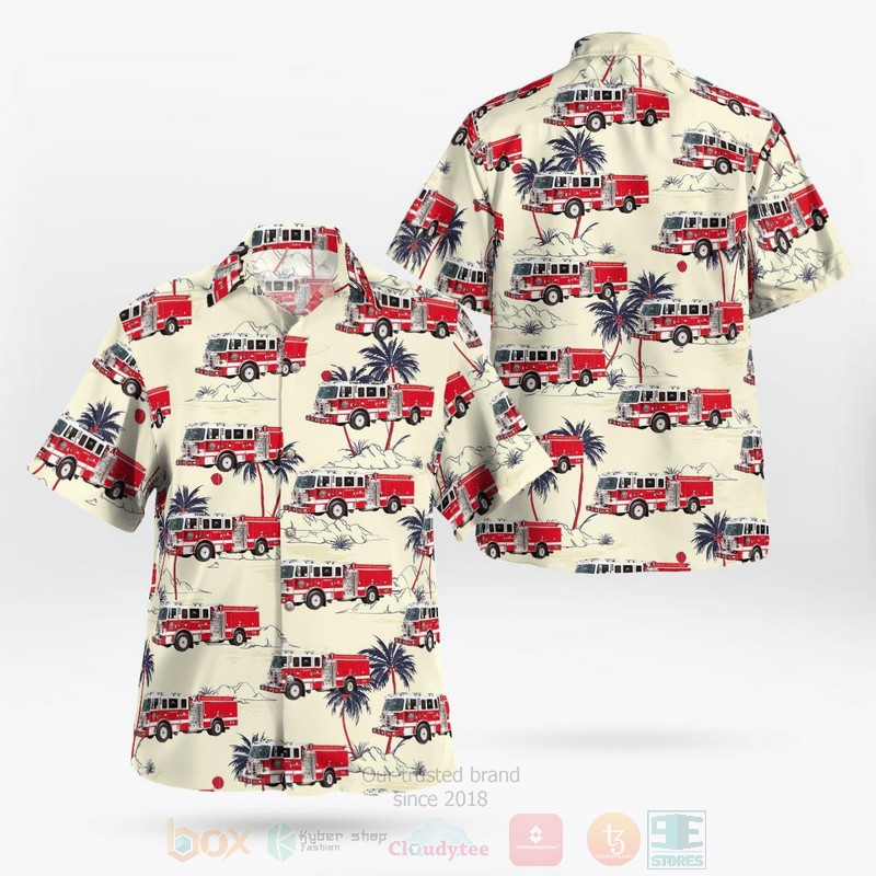 Virginia Arlington County Fire Department Hawaiian Shirt