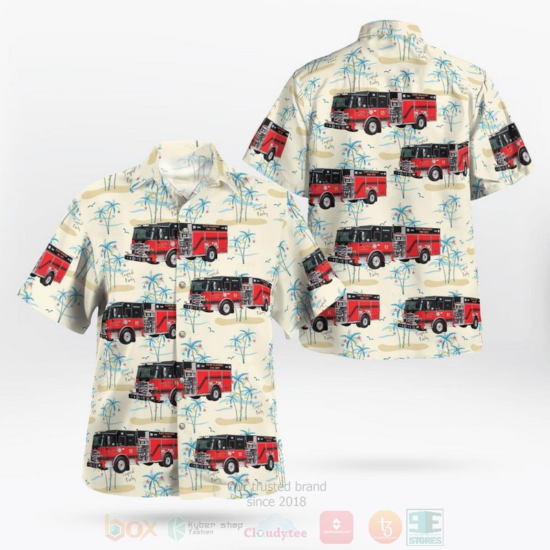 Virginia Floyd County Volunteer Fire Department Hawaiian Shirt