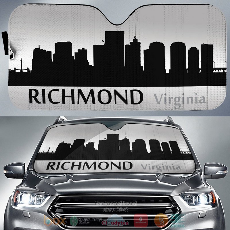 Virginia Richmond Skyline Car Sunshade