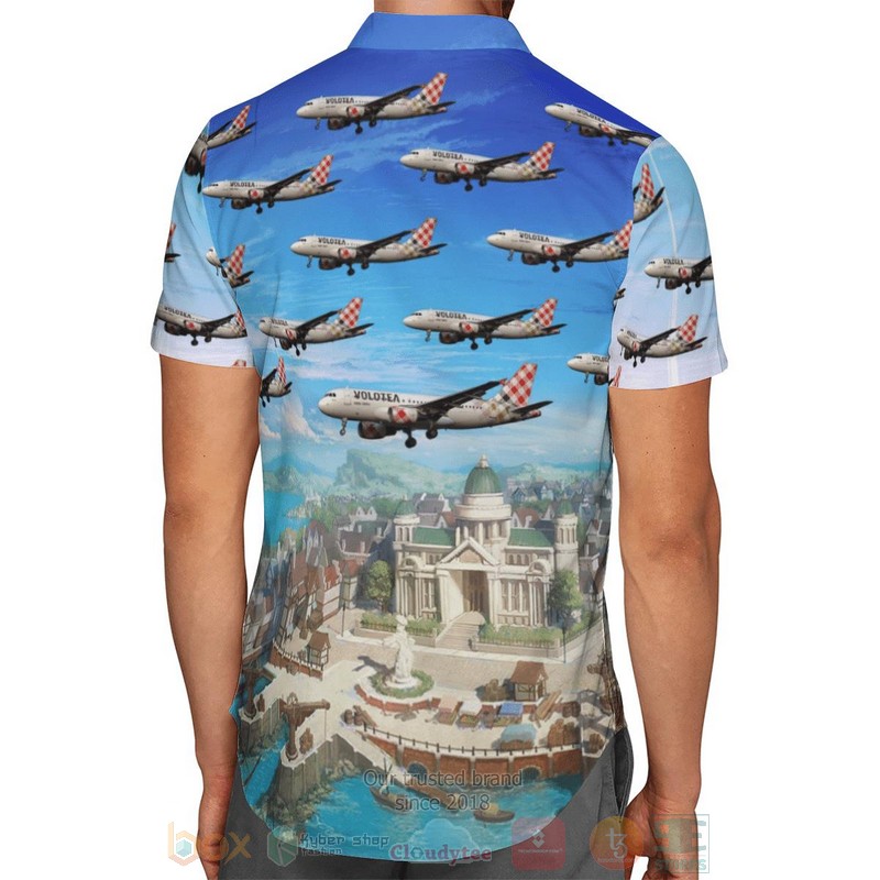 BEST Volotea Airbus A319-100 3D Aloha Shirt 3 Volotea Airbus A319 100 Hawaiian Shirt 1 2