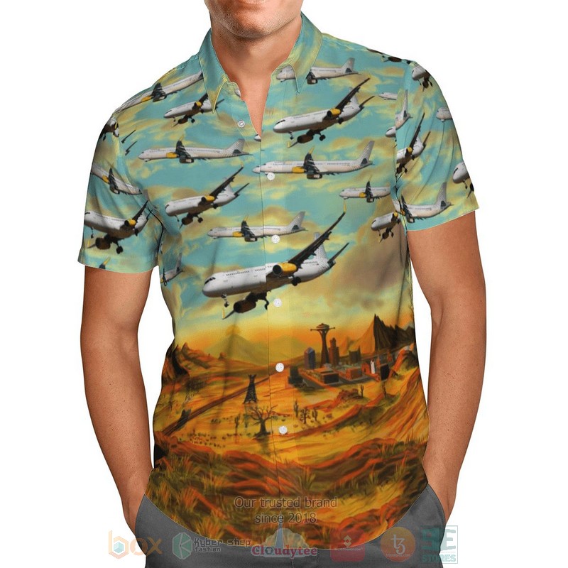 BEST Vueling Airbus A321-200 3D Aloha Shirt 2 Vueling Airbus A321 200 Hawaiian Shirt 1