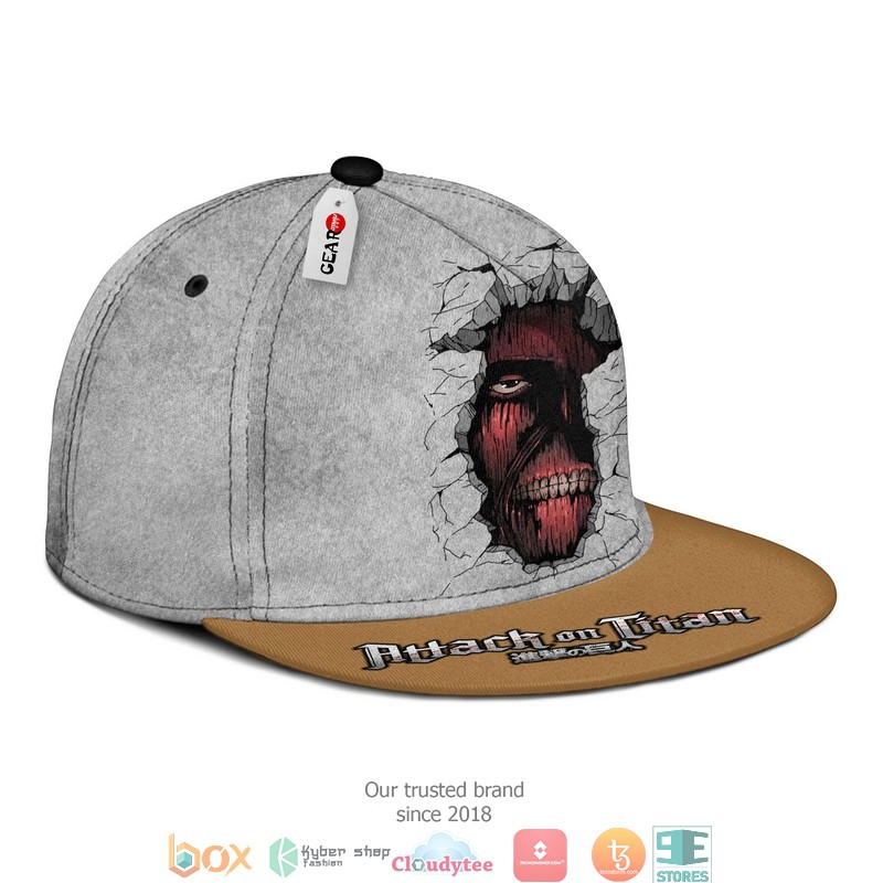 Wall Titan Attack On Titan Anime Snapback hat 3 Wall Titan Attack On Titan Anime Snapback hat 1 2