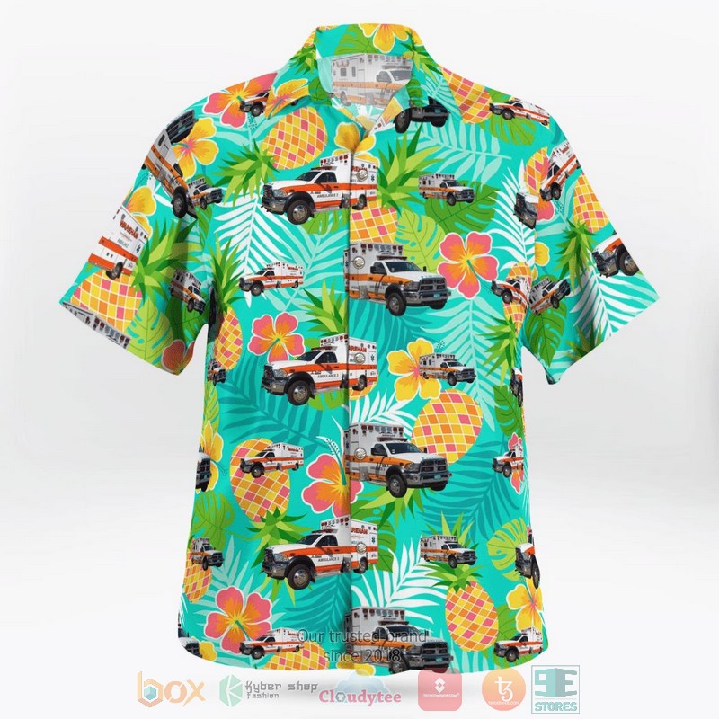 NEW Wareham EMS Local 2895 Massachusetts Hawaii Shirt 3