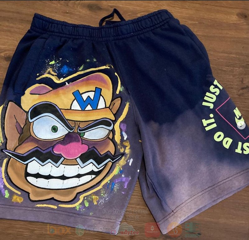 Wario Mario Game Hawaiian Short