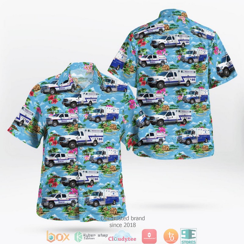 Washington County Rhode Island Charlestown Ambulance Rescue Service Hawaii 3D Shirt 1 Washington County Rhode Island Charlestown Ambulance Rescue Service Hawaii 3D Shirt