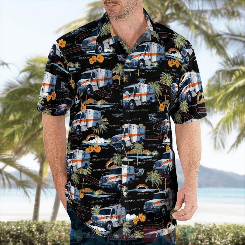 BEST Washington County, Rhode Island, Westerly Ambulance Corps 3D Aloha Shirt word1